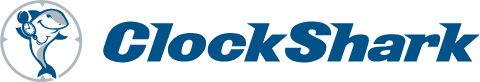 ClockShark Blue Horizontal Logo Small 1x