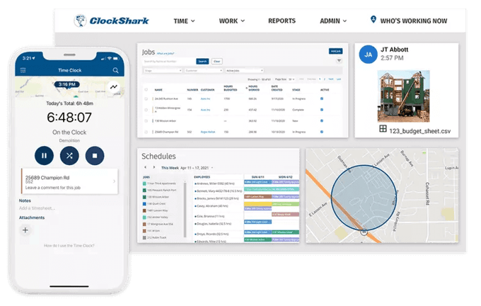 ClockShark Time Tracking App